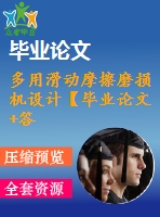 多用滑動摩擦磨損機設計【畢業(yè)論文+答辯ppt+全套cad】