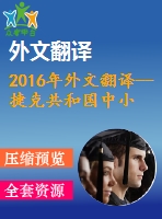 2016年外文翻譯--捷克共和國(guó)中小企業(yè)財(cái)務(wù)風(fēng)險(xiǎn)管理的影響因素研究